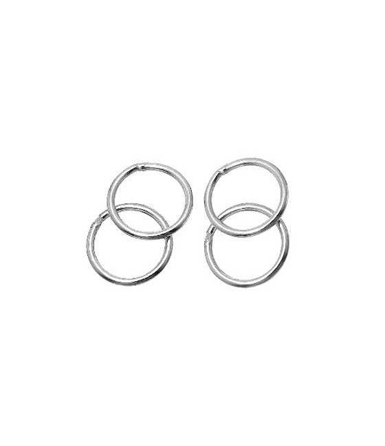 Jump & Split Rings 6mm OD 3mm ID Soldered Sterling Silver Jump Ring