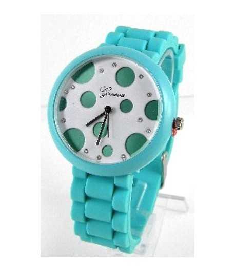 Green Turquoise Silicon Strap Watch - 11093P