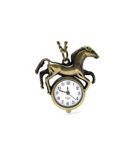 Vintage Horse Pendant Watch - .85 Inch Watch Face
