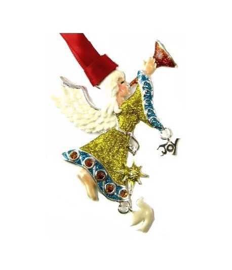 Christmas Angel Ornament - QCO-6 3x .25 Inches