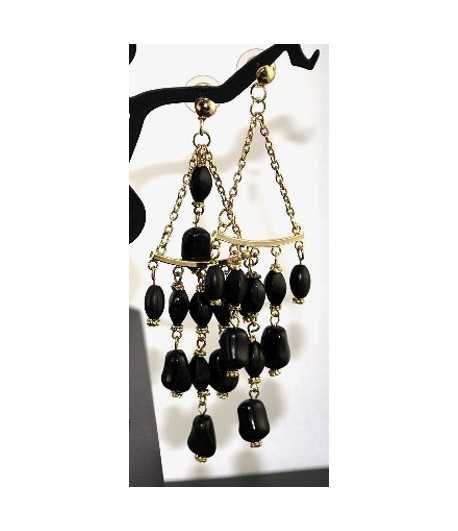 Chandelier on Gold Earrings - DAG-ER10