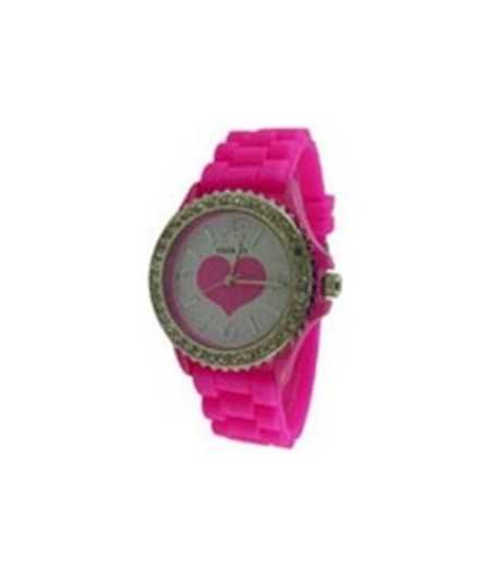 Heart Silicon Strap Watch