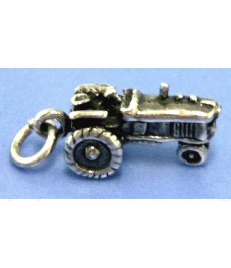 Tractor Sterling Silver Charm 20x10mm