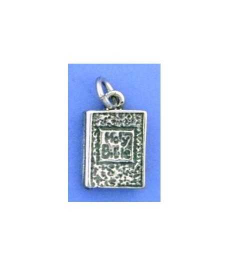 Holy Bible Sterling Silver Charm 15x10mm