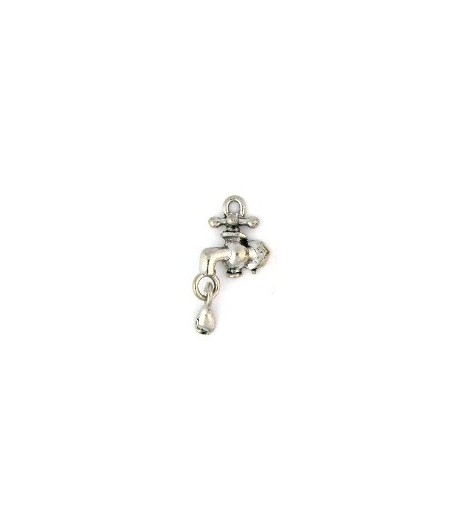 Water Faucet w/Water Drop Charm25x15mm