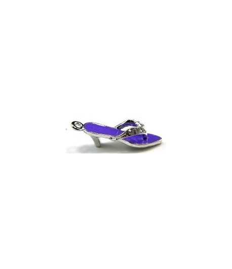 Purple High Heel Charm 26x8mm