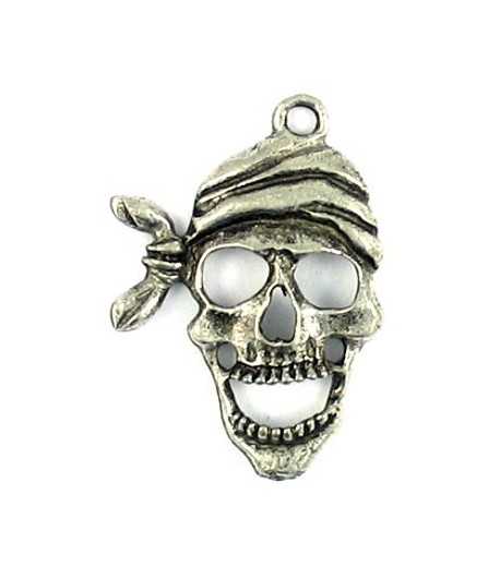Pirate Skull Charm 22x19mm