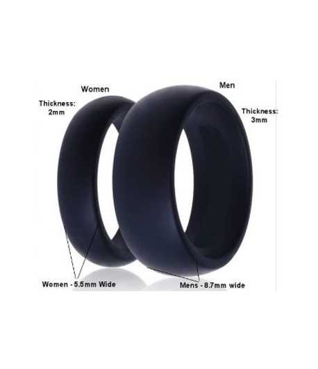 Silicon Wedding Rings for Men and Women - BSWR
