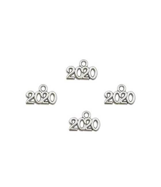 2010 15x10mm Year Pewter Charms