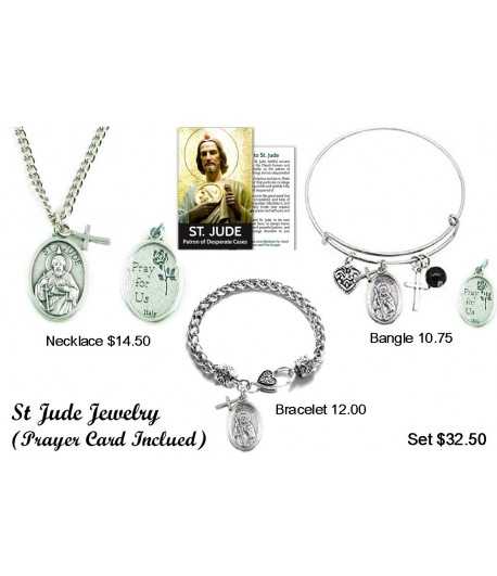 St Jude Jewelry with Prayer Card - SJJ