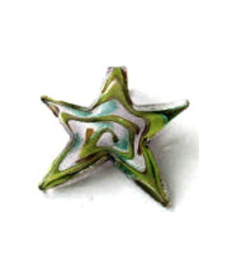 Star Fish Silver Foil Pendant - XG4 36mm