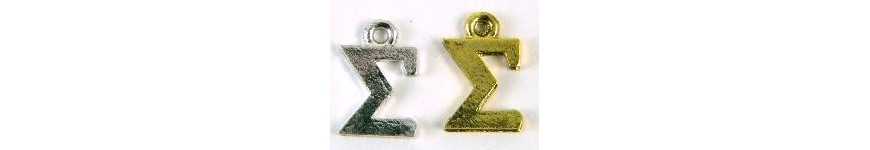 Greek Letters Charms